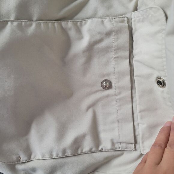 St. John’s bay khaki jacket Lined removable hood size M raincoat - Picture 10 of 13